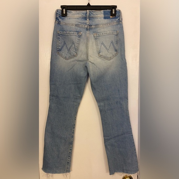 MOTHER Superior The insider Crop Step Fray I Confess Blue Size 26 - Picture 6 of 14